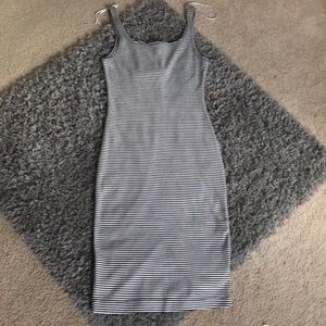 Zara body hugging striped dress